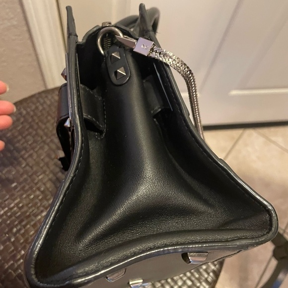 Authenticated Valentino Rockstud Mini Top Handle Bag - Picture 12 of 12